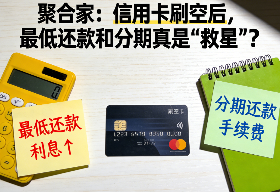 聚合家：信用卡刷空后，最低还款和分期真是“救星”？