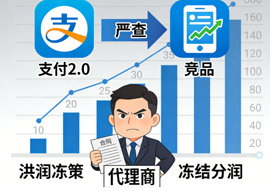 支付2.0平台严查竞品！代理商被曝“二选一”，违规将冻结分润引发行业热议！