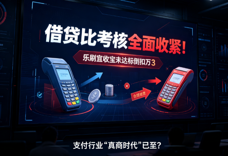 借贷比考核全面收紧！乐刷宜收宝未达标倒扣万3，支付行业“真商时代”已至？