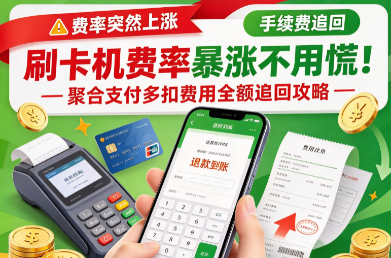 聚合支付：刷卡机费率暴涨不用慌！手把手教你全额追回多扣手续费！