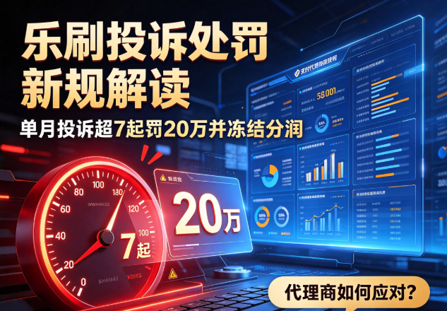 乐刷投诉处罚新规解读：单月投诉超7起罚20万并冻结分润，代理商如何应对？
